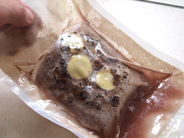 Wildschweinrücken Sous-Vide gegart